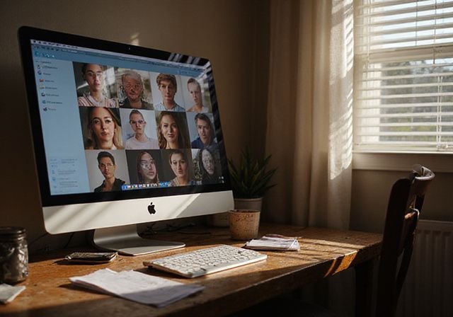 Een eenvoudige kamer met een computer en alledaagse spulletjes. Een eenvoudige kamer met een computer en alledaagse spulletjes.